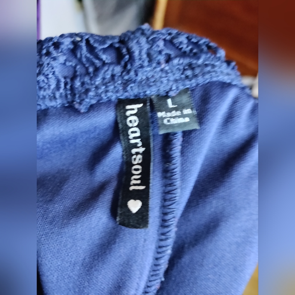 HeartSoul Navy Blue Women's Shorts - Picture 6 of 6